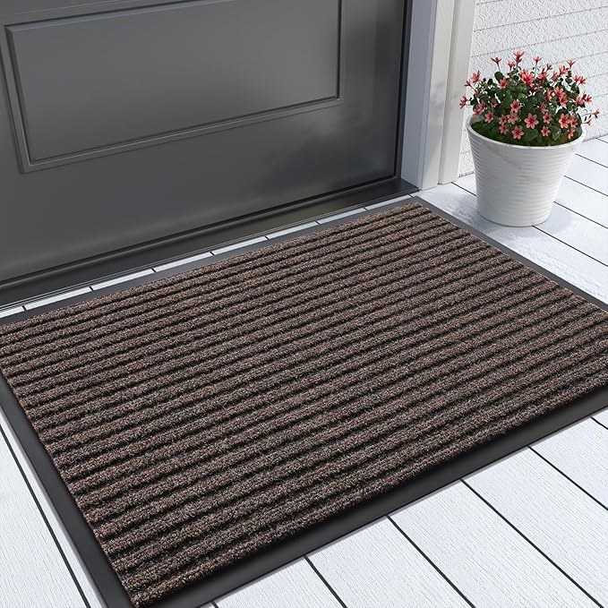 Yimobra Front Door Mat Outdoor Indoor Entrance, 100% Waterproof All-Season All by Yimobra