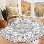 OPPODREAM Soft Round Rug 6ft, Washable Circle Rug 6ft by OPPODREAM