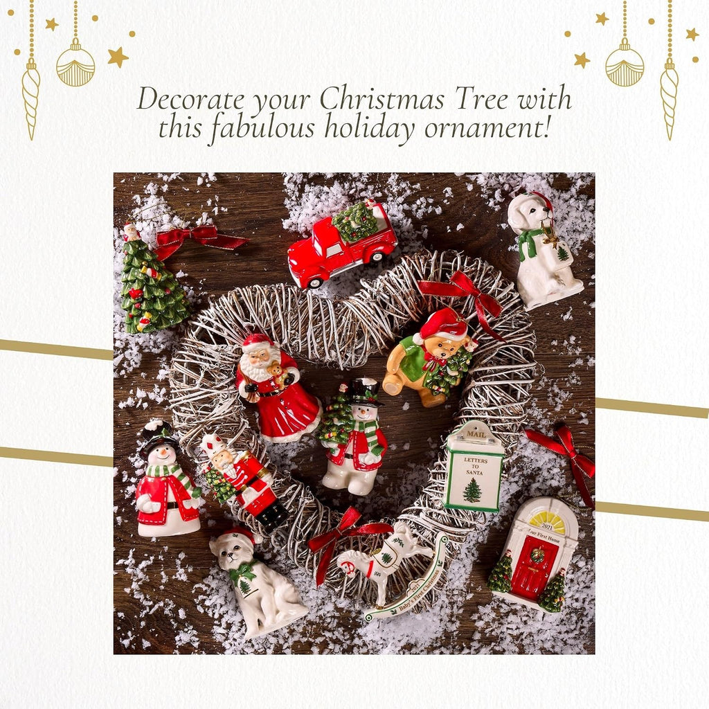 Spode Christmas Tree Bringing Home the Tree Festive Ornament