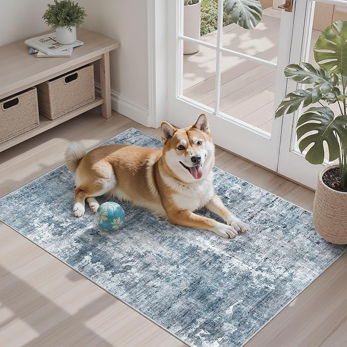 Soalmost 2x3 Abstract Washable Rugs - Image 3