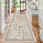 Madane Runner Rug 2'6''x8' Kitchen Runner, Hallway Runner Printed Vintage - Image 3
