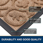 Smiry Welcome Door Mat Outside Entrance, Heavy Duty Trap Dirt and Moisture Easy - Image 4