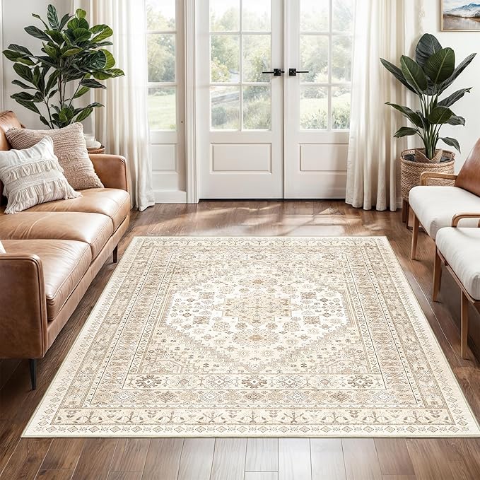 3x5 Washable Area Rug for Entryway, Kitchen Rugs Non Slip for Dining Room - Image 3