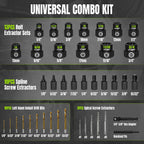 40PCS Bolt & Screw Extractor Set, Left Hand Drill Bits Kit