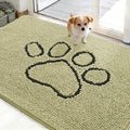 OLANLY Dog Door Mat for Muddy Paws 48x30, Paw Print Design, Absorbs Moisture by OLANLY