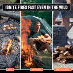Billy Buckskin 40lb Fatwood Fire Starter Sticks, 100% Natural Firestarter