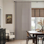 Nanspring Stone Grey Linen Curtains 102 Inches Long - Image 6