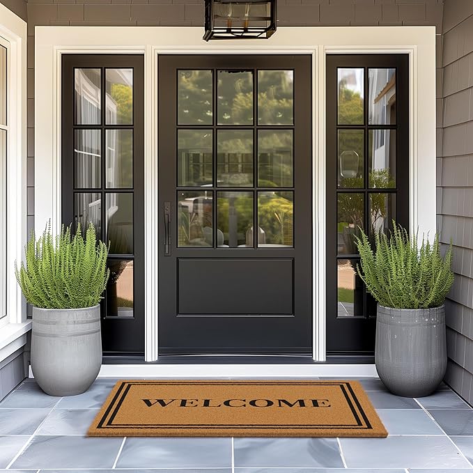 Barnyard Designs Natural Coco Coir Heavy Duty Backing Doormat - Image 4