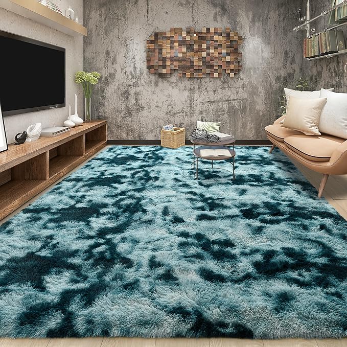 Tepook Soft Fluffy Rugs for Living Room, 5x8 Shaggy Area Rug for Bedroom - Image 3