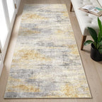 2x5 Washable Kitchen Runner Rug: Modern Abstract Runners - Image 2
