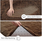 Goideal Fluffy Rug for Bedroom Living Room, 6x9 Brown Area Rugs, Faux Fur Shag - Image 6