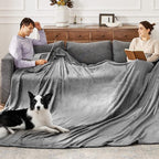 Bedsure GentleSoft Fleece Bed Blankets Large Size Grey - Image 2