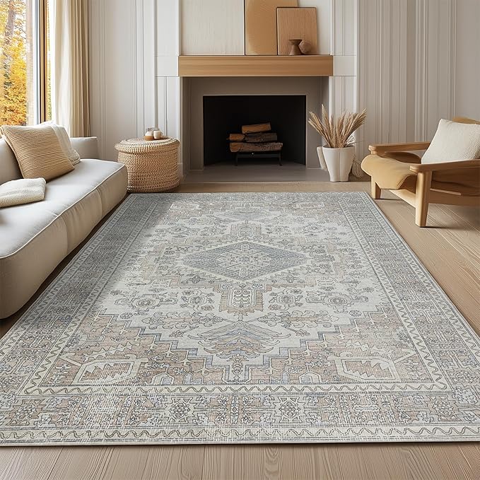 Machine Washable Rugs 8x10 Area Rugs - Image 8