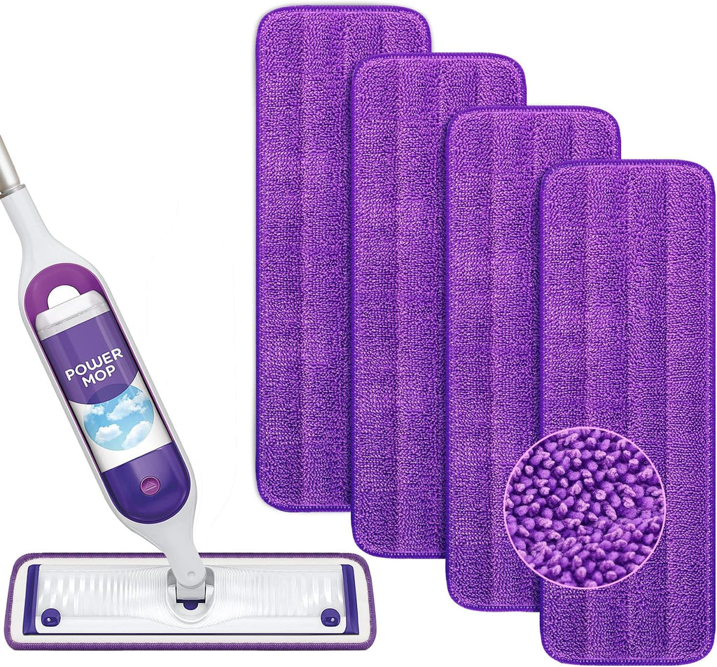 Reusable Power Mop Refill Pads Compatible with Swiffer PowerMop