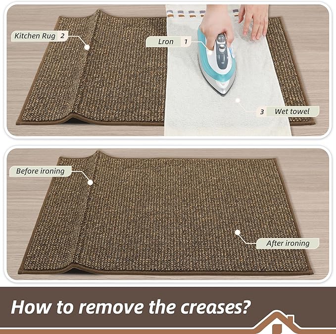 BEQHAUSE Kitchen Runner Rugs 20"x48", Non-Slip Kitchen Mats - Image 9