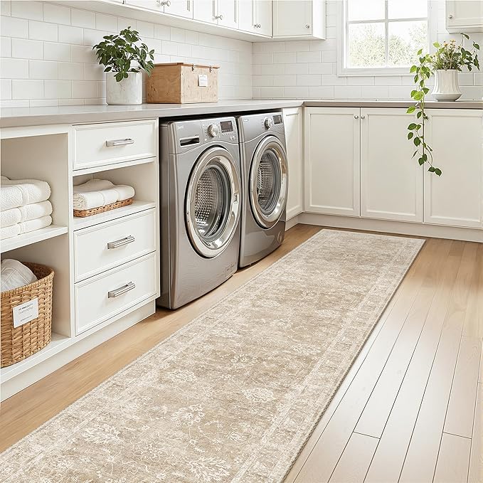 Madane Runner Rug 2x10 for Hallway, Kitchen Non-Slip Runner Rug - Image 3