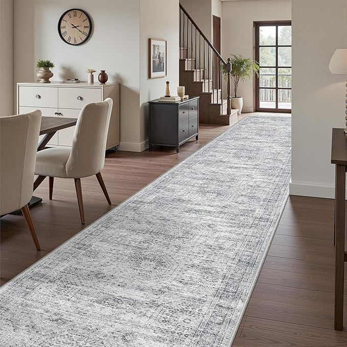 3x14 Washable Runner Rug for Hallway, Non-Slip Long Hallway Runner for Entryway - Image 4