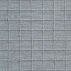ZeeMart Artisanal Grid Decorative Linen Placemats Set of 6, Chambray