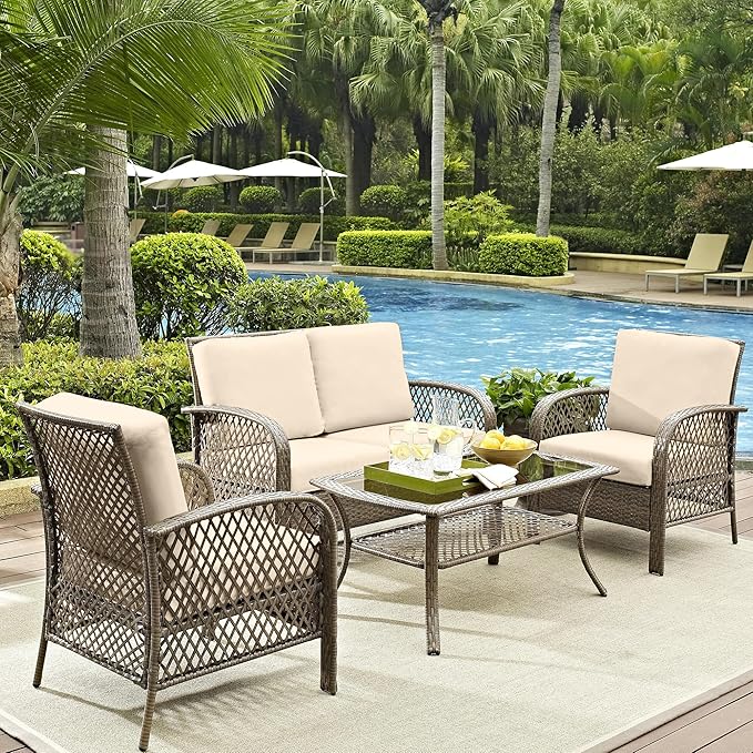 12Pcs Outdoor Cushion Covers, Patio Cushion Covers, Stretch Elastic Slipcovers - Image 6