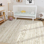 Nakagishi 6x9 Area Rugs Living Room: Washable Boho Large Neutral Modern Soft - Image 7