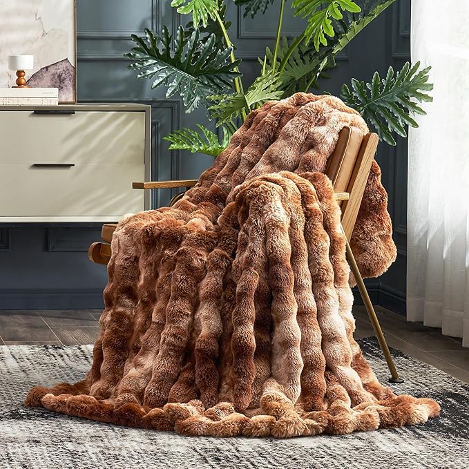 Cozy Bliss Faux Fur Throw Blanket by CozyBliss