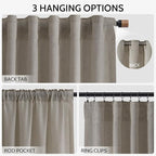 Nanspring 108 Inch Long Curtains - Image 2