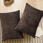CaliTime Throw Pillow Covers Decorative 20 X 26 Inches Pack of 2 Cozy Chenille - Image 5