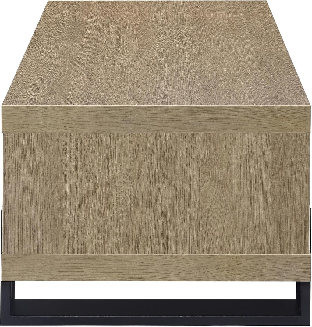 Coaster Dinard 47-Inch Rectangular Coffee Table with Storage, Latte 723688