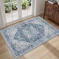 2x3 Area Rugs Living Room Rug: Washable Vintage Boho Medallion Rug No Slip by EXPEDIX