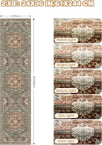 Runner Rug 2x8 Runners for Hallways Non Slip Washable, Vintage Hallway Runner - Image 2