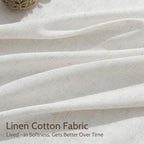 Nanspring Natural Linen Curtains 102 Inches Long - Image 4