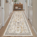 Madane Runner Rug 2'6''x8' Kitchen Runner, Hallway Runner Printed Vintage - Image 2