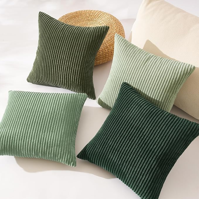 Topfinel Light Green Decorative Throw Pillow Covers Green Series, Winter Fluffy - Image 4