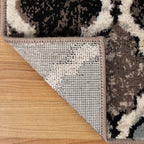 Superior Indoor Runner Rugs, Modern Area Rug, 2'7"x8', B Ivory