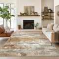 Area Rugs 5x7 for Living Room Bedroom, Modern Abstract Machine Washable Rug by BEIMO