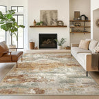 Area Rugs 5x8 for Living Room Bedroom, Modern Abstract Machine Washable Rug by BEIMO