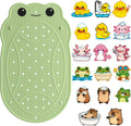 Kids Bathtub Mat Non Slip with 17PCS Bathtub Stickers for Toddlers