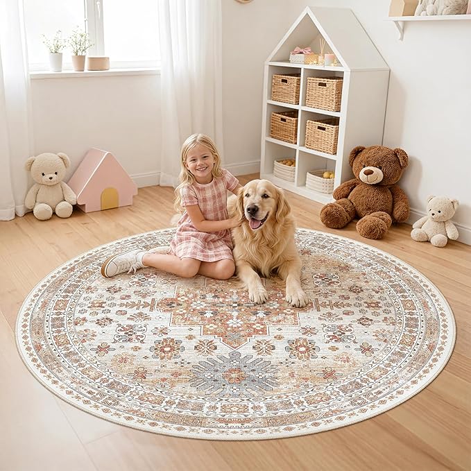 zesthome Washable Round Area Rugs - Image 8