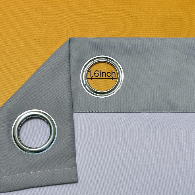 Yakamok Ombre Grey and Yellow Curtains - Image 4
