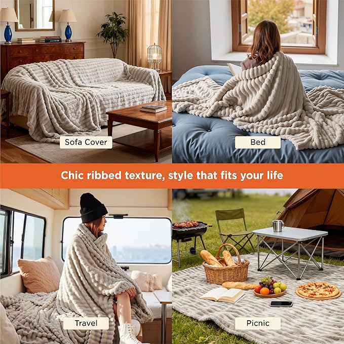 Bedsure GentleSoft Blankets Queen Size - Image 4