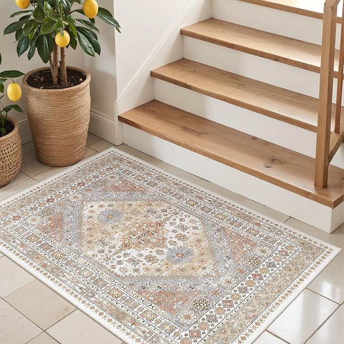 3x4 Washable Area Rug for Entryway, Soft Kitchen Rugs Non Slip for Dining Room - Image 5