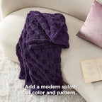 Bedsure GentleSoft Purple Throw Blanket - Image 4