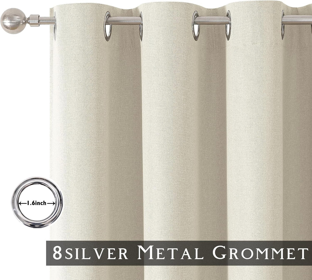 ChrisDowa Birch Blackout Curtains 45 Inches Long 2 Panels for Bedroom