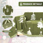 MYSKY HOME 71"X102" Chair Christmas Couch Cover, Sectional Sofa Covers Sofa - Image 3