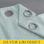 NICETOWN 100% Absolutely Blackout Linen Curtains - Image 7