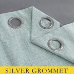 NICETOWN 100% Absolutely Blackout Linen Curtains - Image 7