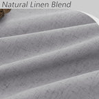 Guken Grey 100% Blackout Curtains 90 Inch Length 2 Panels Set - Image 3