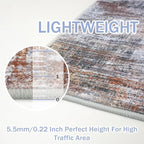 IOHOUZE Abstract Runner Rug 3x14 Ft Washable Runners - Image 5