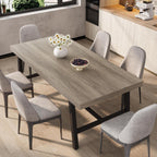 71''Industrial Dining Table for 6-8 People,Large Kitchen Table