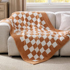 Bedsure GentleSoft Checkered Throw Blanket - Image 3